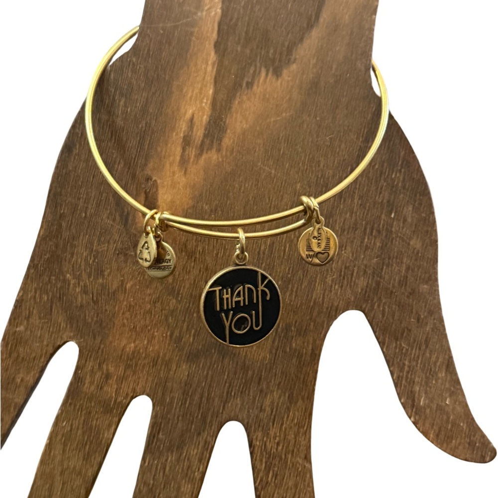 Alex and Ani Thank You Charm Bangle Bracelet